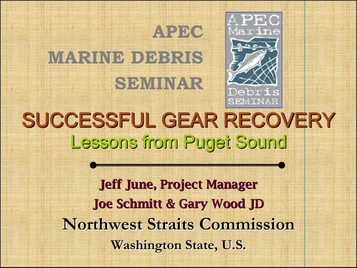 successful gear recovery successful gear recovery