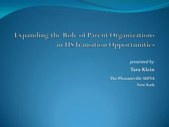Tara Klein  The Pleasantville SEPTA  New York  Who am I  and why am I here?    Long story