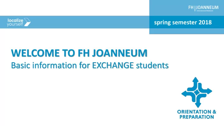 welcome to fh joanneum