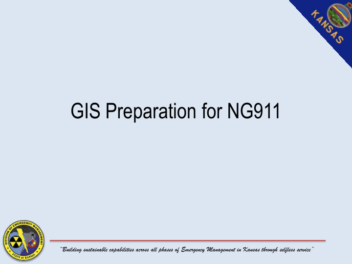 gis preparation for ng911
