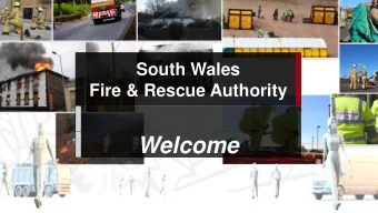 Welcome  Occ Health  CGTDC  JPSC  SWFRS Unitary Authorities  Merthyr Tydfil  Caerphilly  Pop.