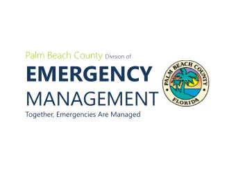 EMERGENCY  EMERGENCY  MANAGEMENT  MANAGEMENT  Together, Emergencies Are Managed  MUNICIP  MUNICIPAL