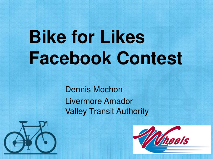 bike for likes facebook contest