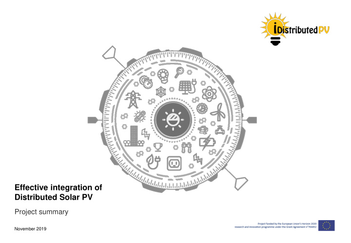 effective integration of distributed solar pv