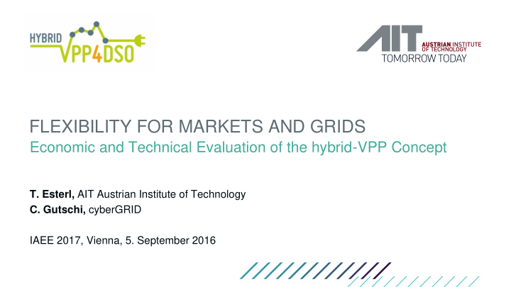 flexibility for markets and grids