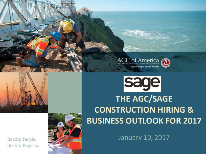 the agc sage construction hiring business outlook for 2017