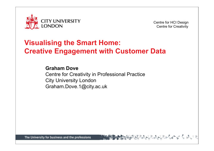 visualising the smart home creative engagement with