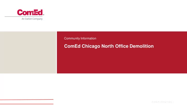 comed chicago north office demolition