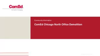 ComEd Chicago North Office Demolition  | C O N F I D E N T I A L |  Chicago North Office Demolition