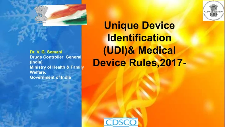 unique device identification udi amp medical