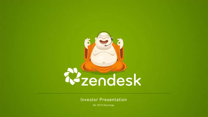investor presentation
