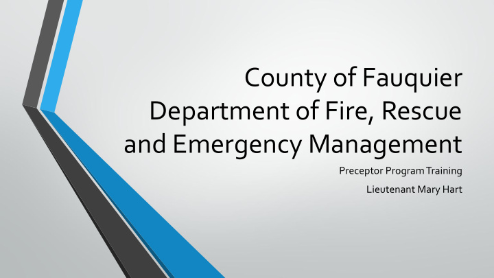 county of fauquier