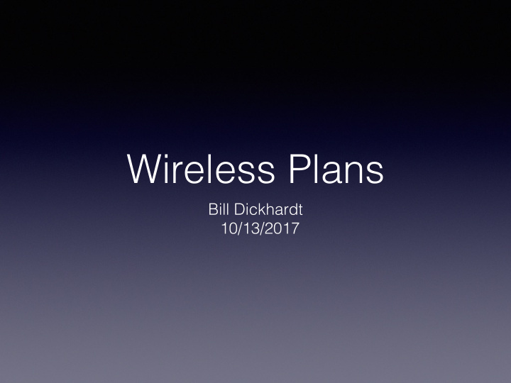 wireless plans