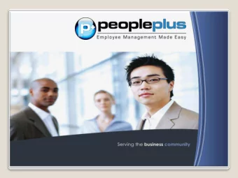 WHO IS PEOPLEPLUS  Peopleplus is a division of Talenger Holdings (Pty) Limited  Leaders in