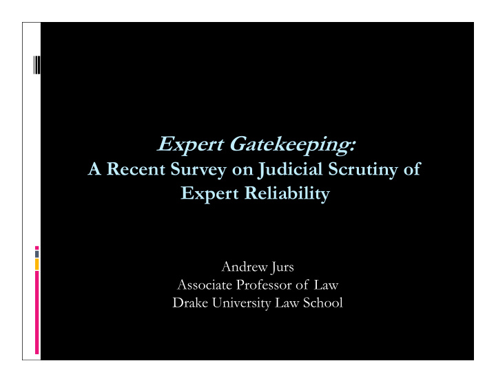 expert gatekeeping