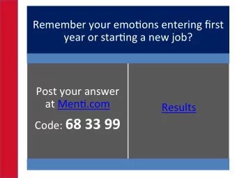 Code: 68 33 99  Transi*on Pedagogy:  Guiding instructors to  support students  as they teach  York