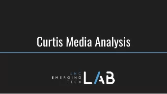 Curtis Media Analysis  Agenda  1. Introductions  2. ACCSports.com Recommendations and Analysis  3.