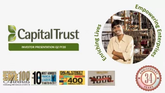 INVESTOR PRESENTATION Q2 FY20  COMPANY OVERVIEW  2  COMPANY OVERVIEW    $10M PE investment