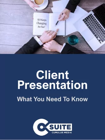 Client  Presentation  What You Need To Know  Product Suite  Search Engine Optimization: The
