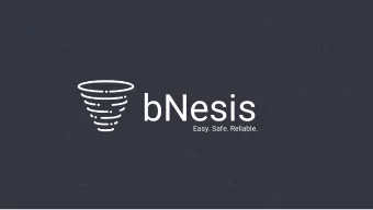bNesis  Easy. Safe. Reliable.  About  There are thousands of clouds, social networks, analytics,