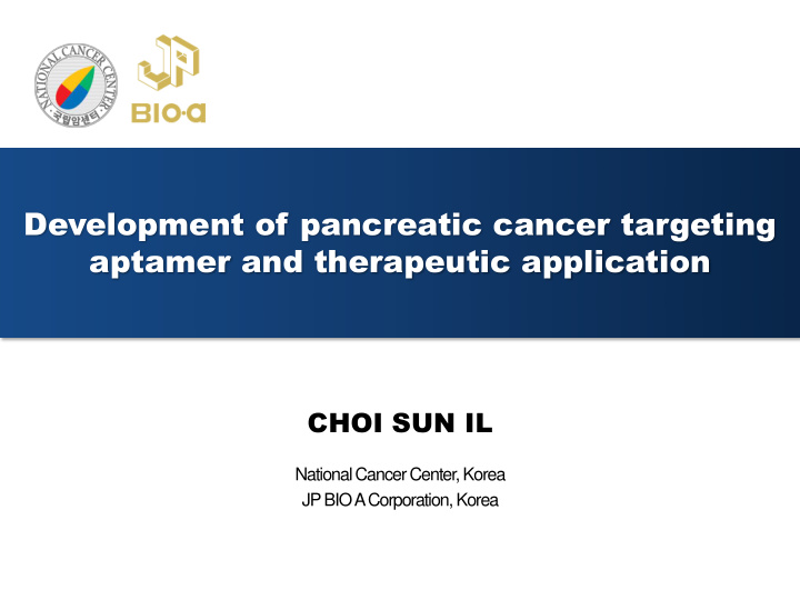 development of pancreatic cancer targeting aptamer and