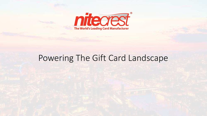 powering the gift card landscape spotlight agenda