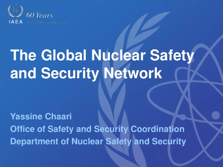 the global nuclear safety