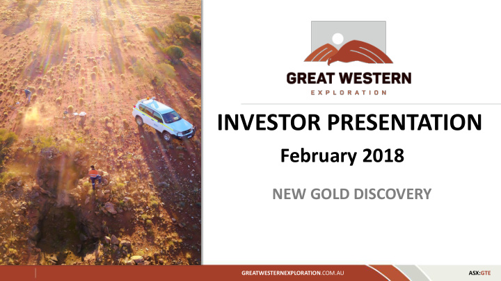 investor presentation