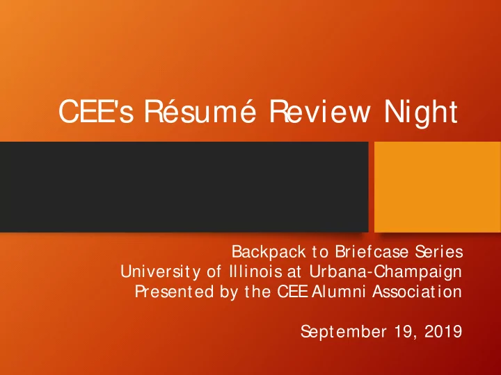cee s r sum review night