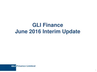 June 2016 Interim Update  1  Agenda    Operational Highlights    Financial Highlights