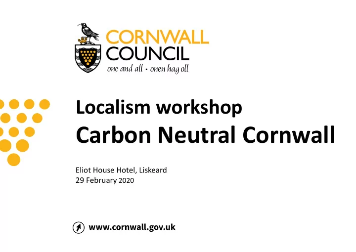 carbon neutral cornwall
