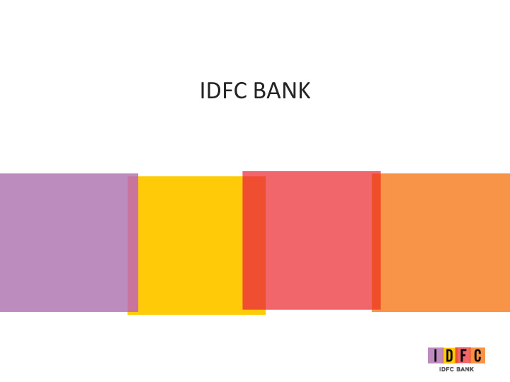 idfc bank h1fy18 financials