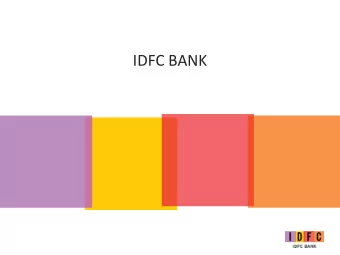 IDFC BANK  H1FY18 FINANCIALS  OCTOBER 25, 2017  Key Highlights: Q2 FY18 (1 of 2)  No. of Customers