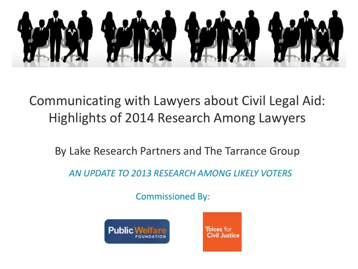 communicating with lawyers about civil legal aid