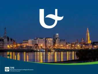 SDGs:  where do port authorities fit in?  Prof. Thierry Vanelslander  University of Antwerp