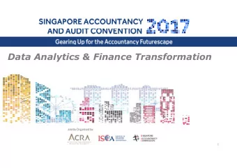 Data Analytics &amp; Finance Transformation  1  Accountant-Generals Department  (AGD) &amp;