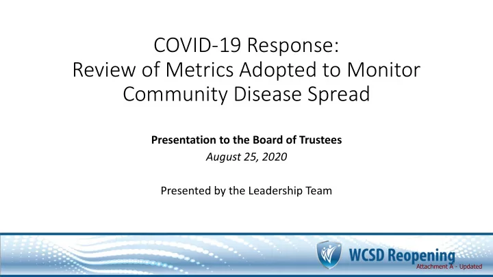 community disease spread