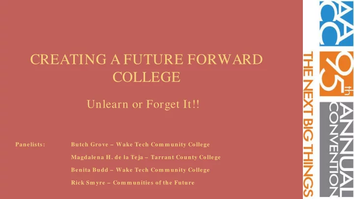creating a future forward college