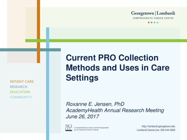 methods and uses in care