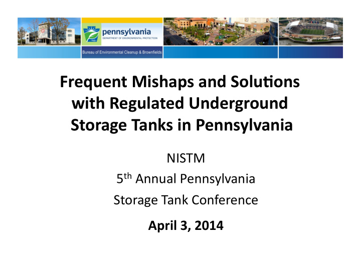 storage tanks in pennsylvania nistm 5 th annual
