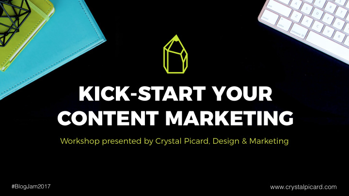 kick start your content marketing