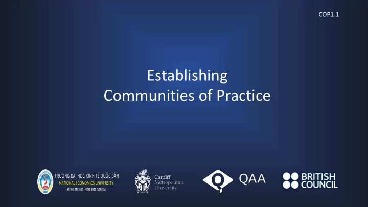 communities of practice contents