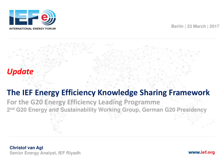 update the ief energy efficiency knowledge sharing