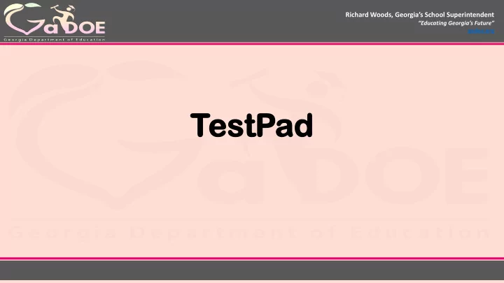testp estpad ad lan andi ding ng page crea eate te an an