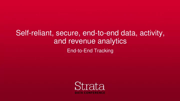 and revenue analytics
