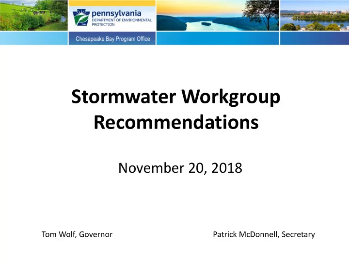 recommendations