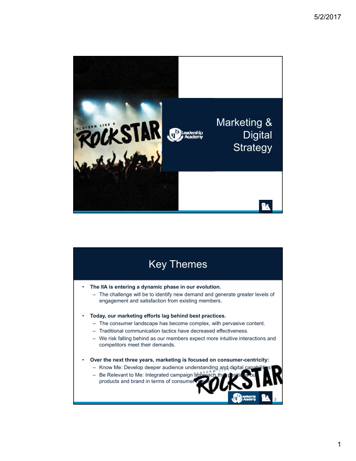 marketing digital strategy key themes