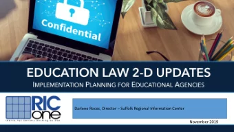 Darlene Roces, Director  Suffolk Regional Information Center  November 2019