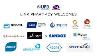 LINK PHARMACY WELCOMES  BRAND REVITALISATION  A RELEVANT CHANNEL  02 FEB 2016  CONTENTS