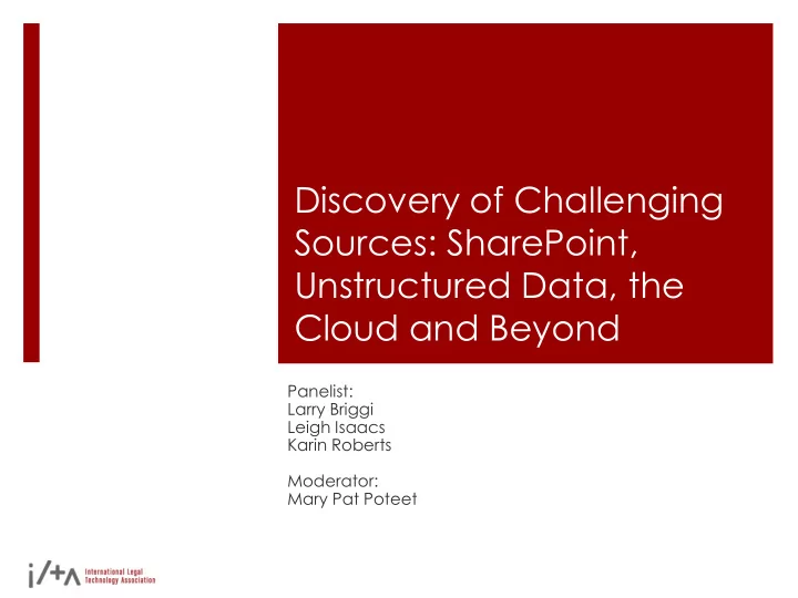 discovery of challenging